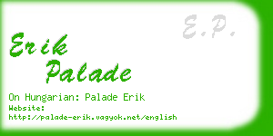 erik palade business card